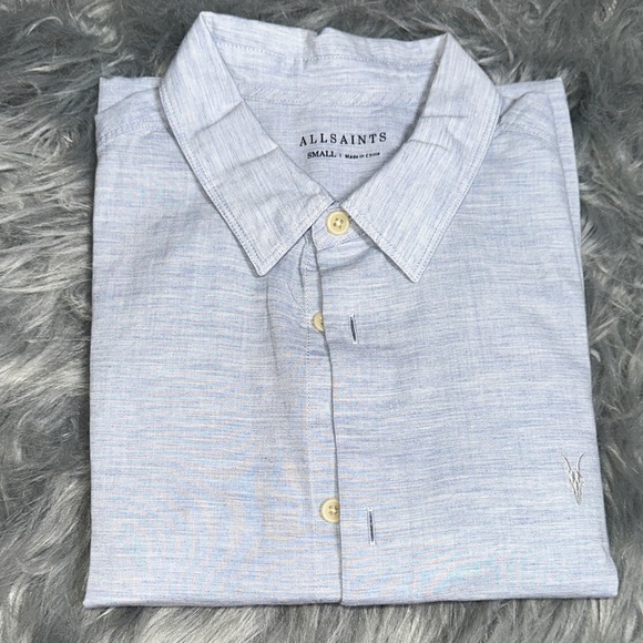 All Saints Other - All Saints Men's Sky Blue Casual Shirt